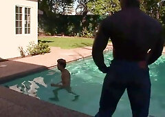 Homo Black Man Robs Palace And Tears up Defenseless White Fellow