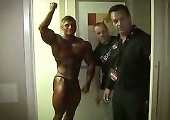 Flex Lewis Sexy Posing In A Hotel Room And Onstage