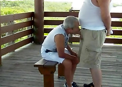 Gordito se folla a abuelo en la calle 2