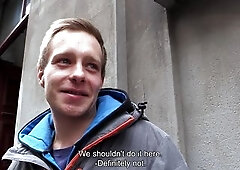 Naive Gay Dude Gives A Thrilling Blowjob For Money