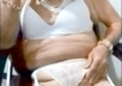 Elderly crossdresser is 64 years older and ready to please