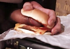 I screwed a cheeseburger and overspread it with my peculiar sauce