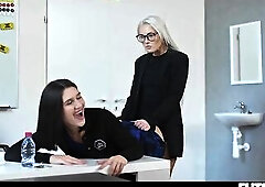 Hawt hawt FUTANARI bang gals and explode with ton of cum